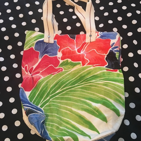 Hollister canvas bag with floral print - Picture 2 of 3